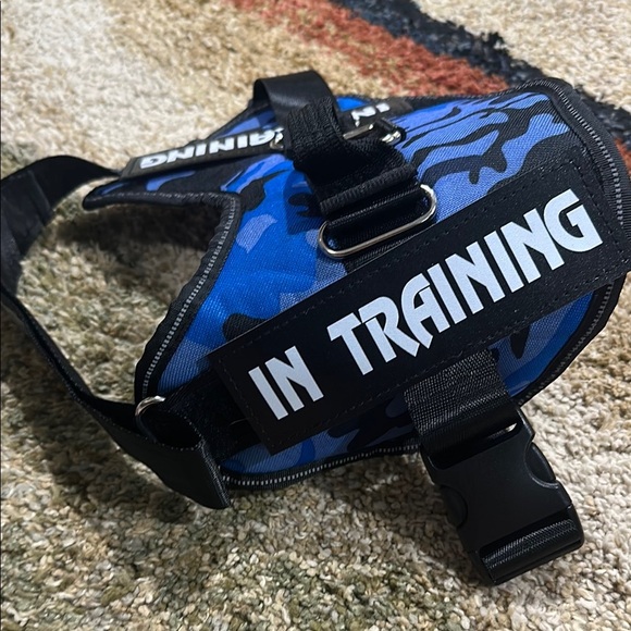 Dog Training Vest XXL Blue Camouflage Dog Harness Service Dog Training Dog NWT - Picture 3 of 7